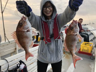 淡路島　釣り船　鯛釣り　鯛サビキ　明石鯛